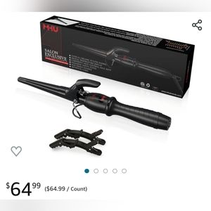 🛍️🆕 CERAMIC MERMAID HAIR WAND, MULTIPLE DIGITALLY DISPLAYED TEMPERATURE